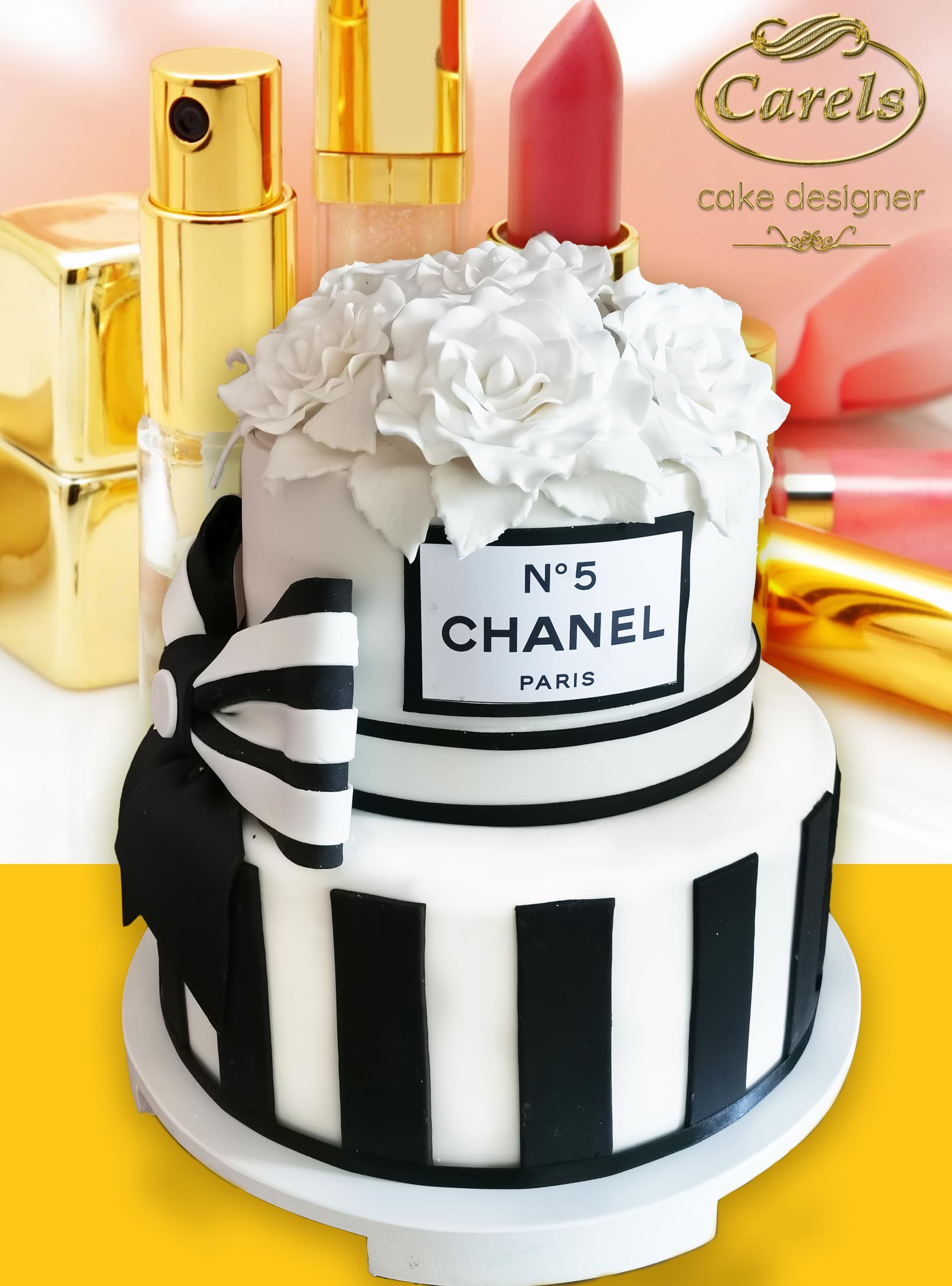 Pastel Chanel,
Pastel cumpleaños,
Caarels