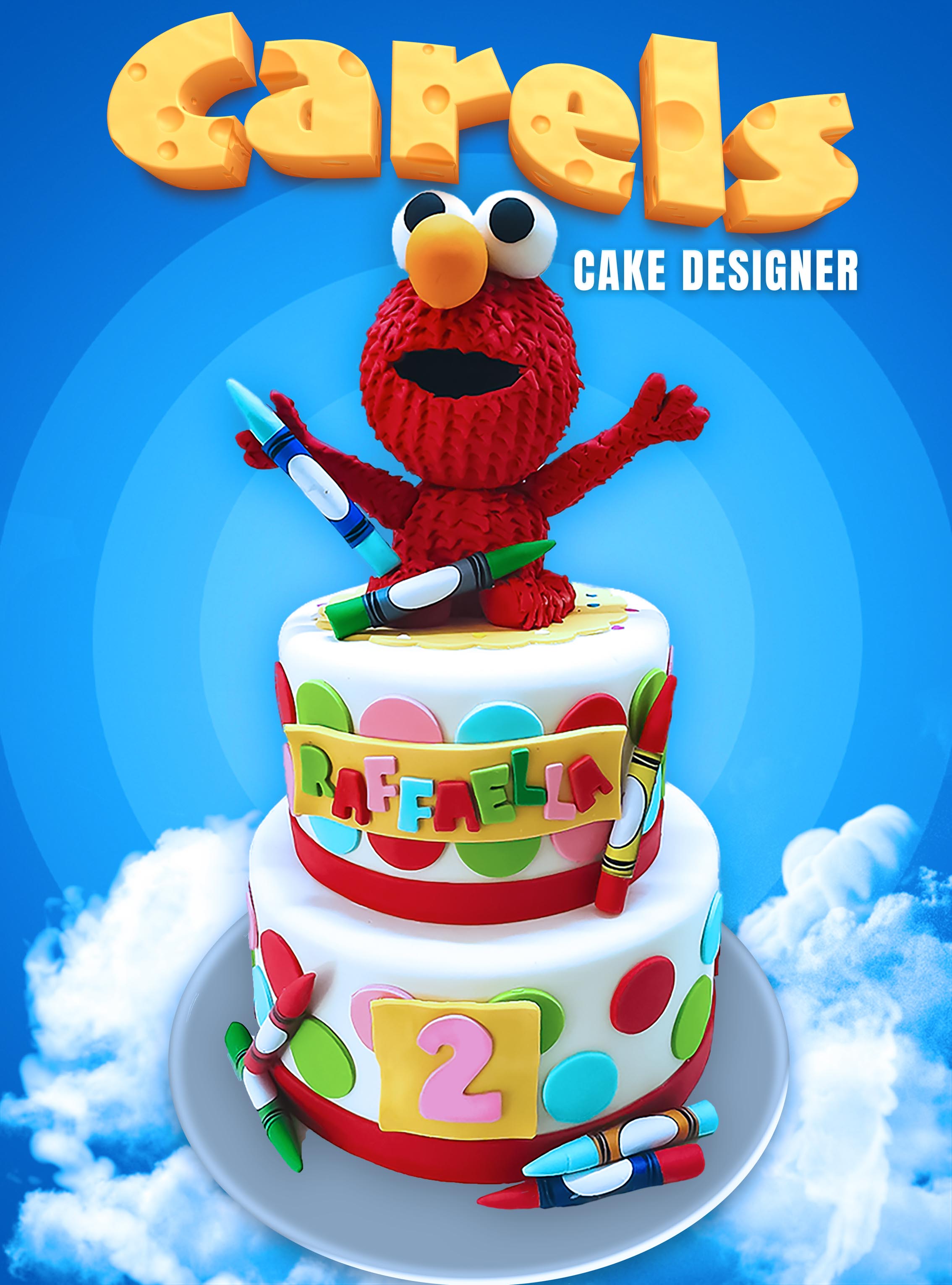 Pasteles  para niños,
Pastel Elmo
Kids cakes,
Pastel fiestas infantiles
Carels