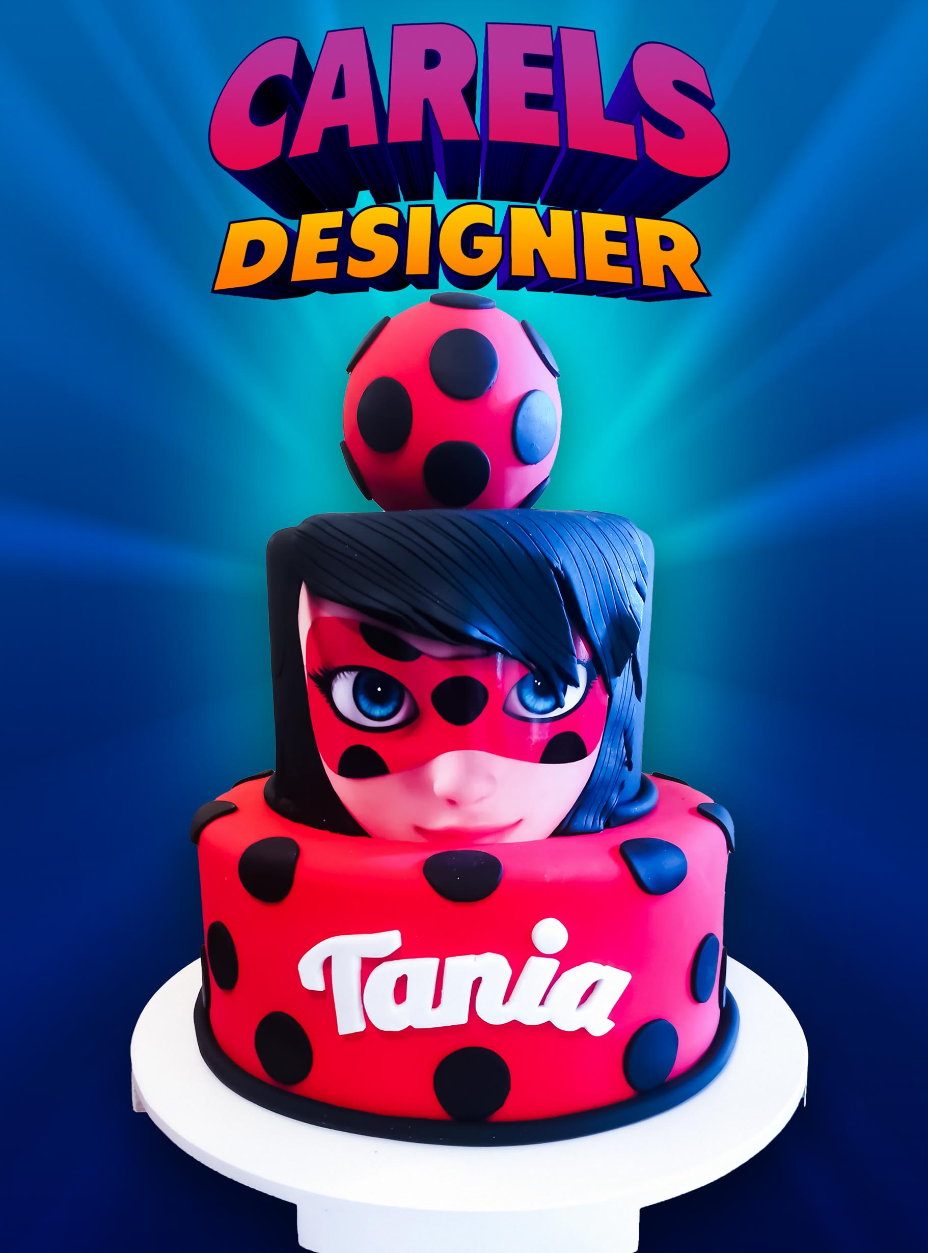 Pastel Lady Bug,
Pasteles para niños,
Pasteles para fiestas infantiles,
Kids Cakes,
Carels