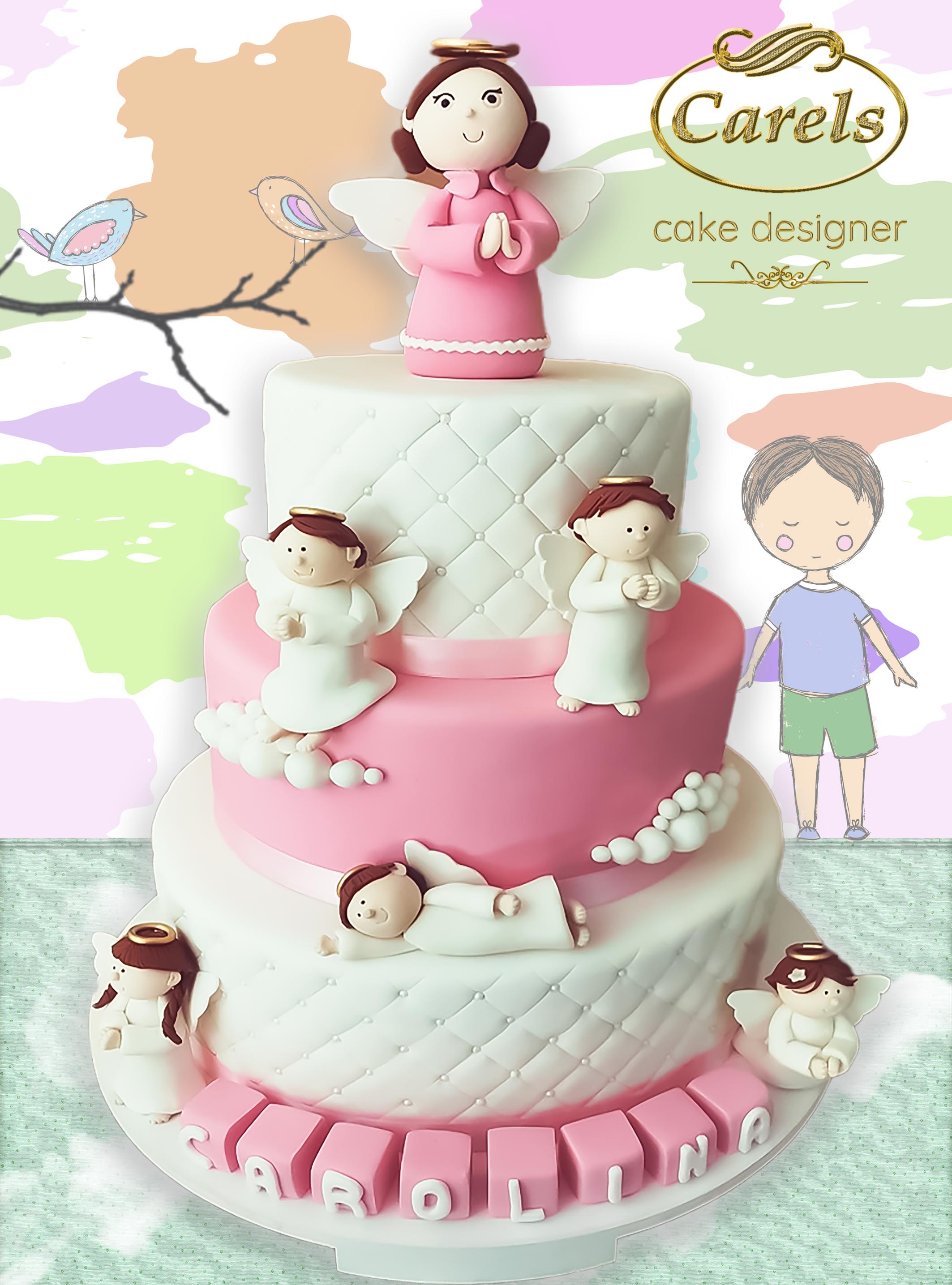 Pastel Primera comunión,
Pasteles celebración religiosa,
Christening Cakes
Carels