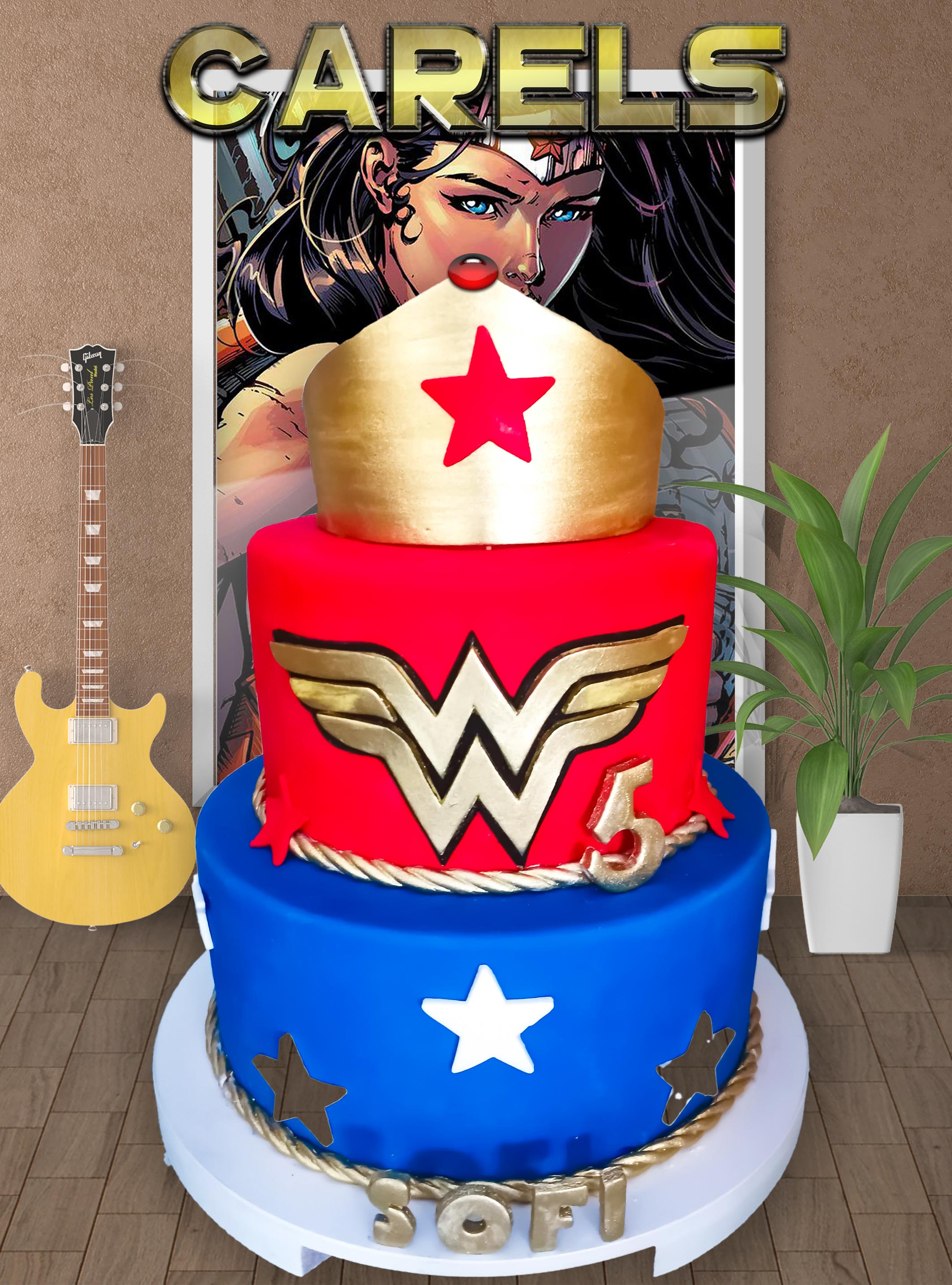 Pastel Wonder Woman,
Pastel para niños,
Kids cakes,
Pastel fiestas infantiles
Carels