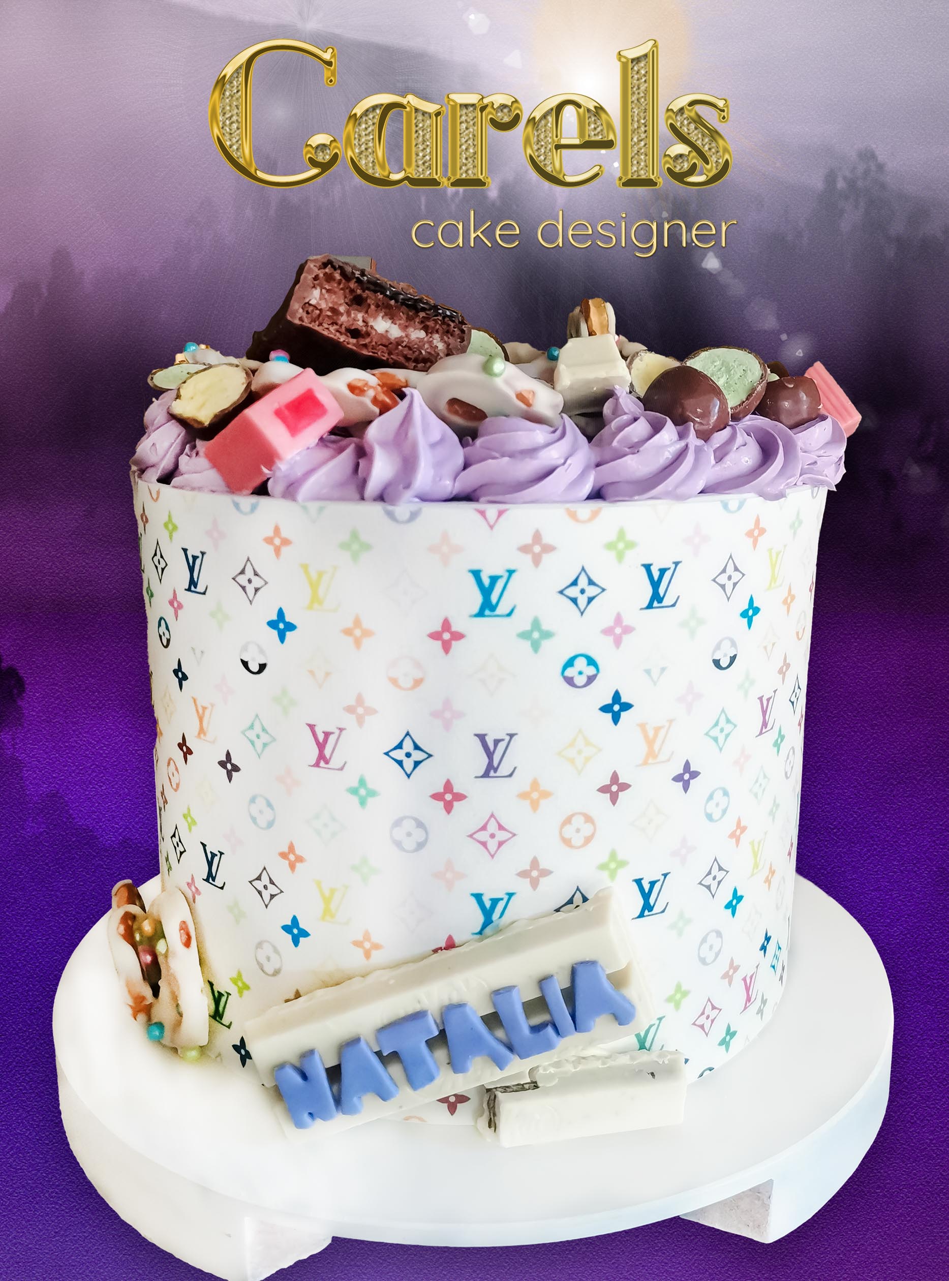 Pastel cumpleaños,
Carels