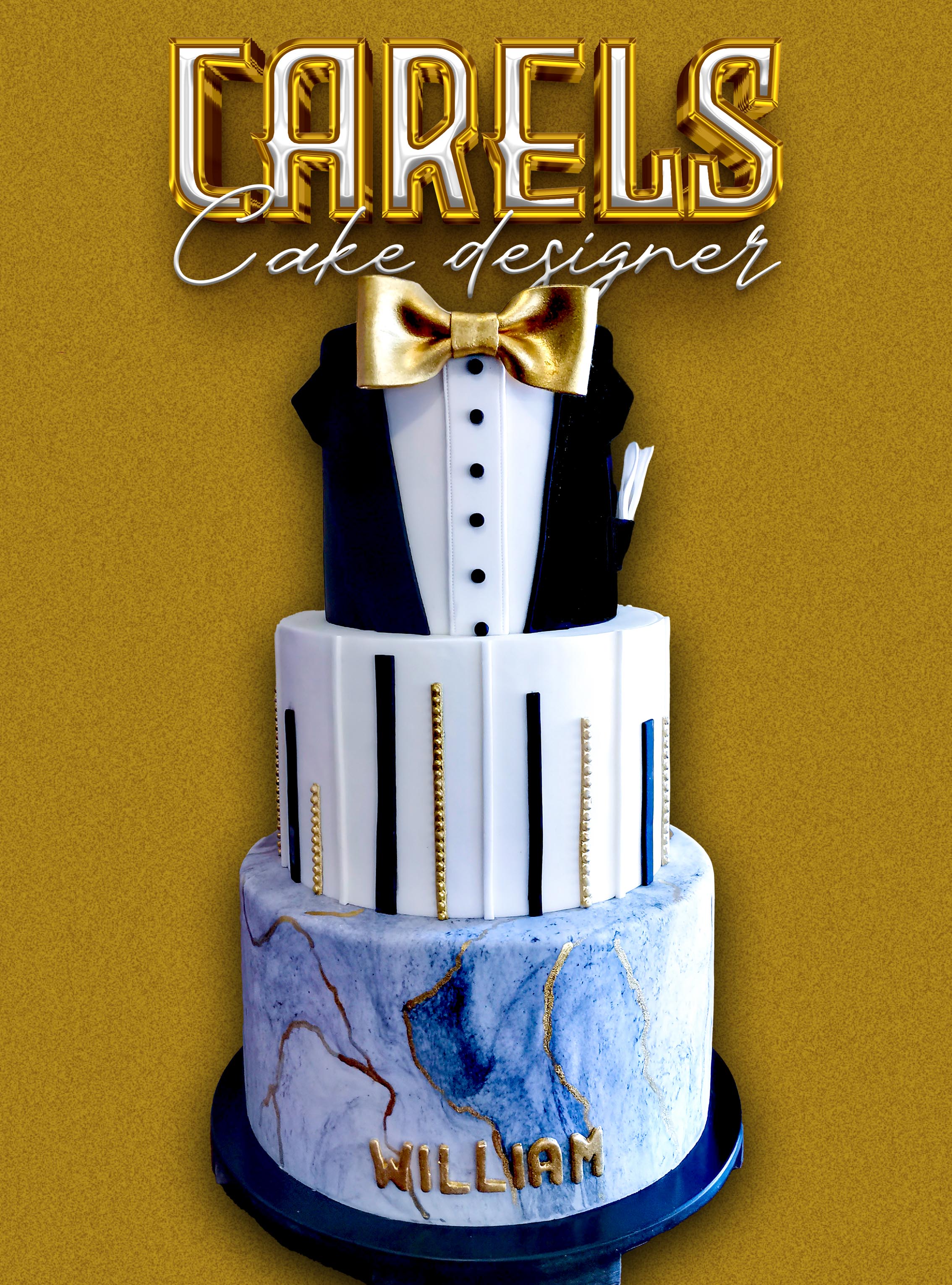 Pastel Smoking, 
Pastel cumpleaños,
Pastel Aniversario,
Carels