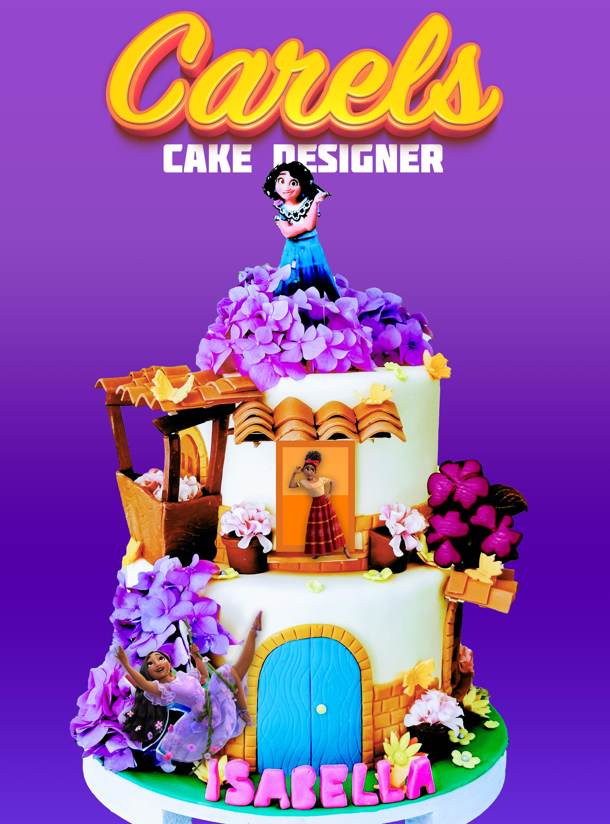 Pastel Encanto,
Pasteles para niños,
Pasteles para fiestas infantiles,
Kids cakes,
Carels