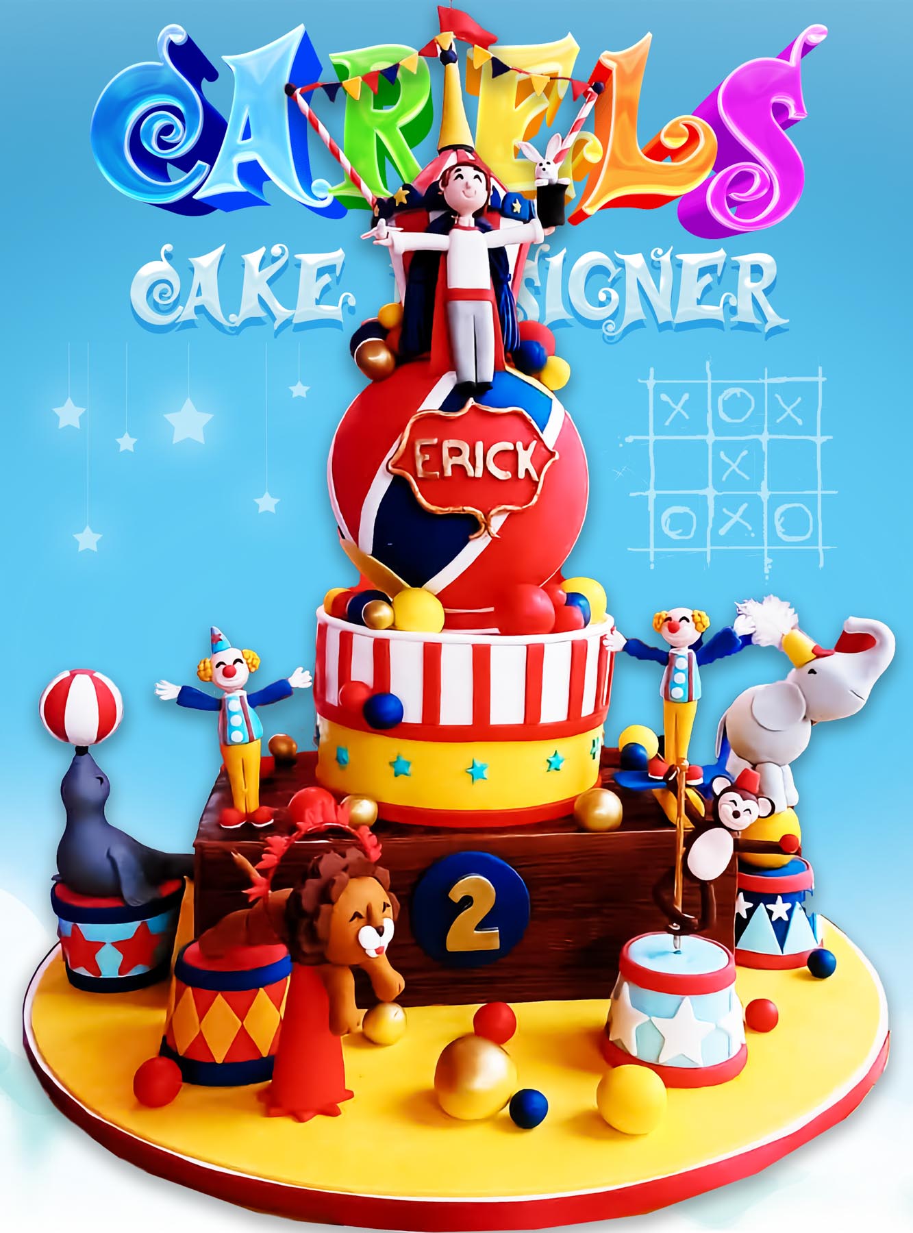 Pastel Circo, Pasteles para niños, Kids Cakes,
Pastel Cumpleaños