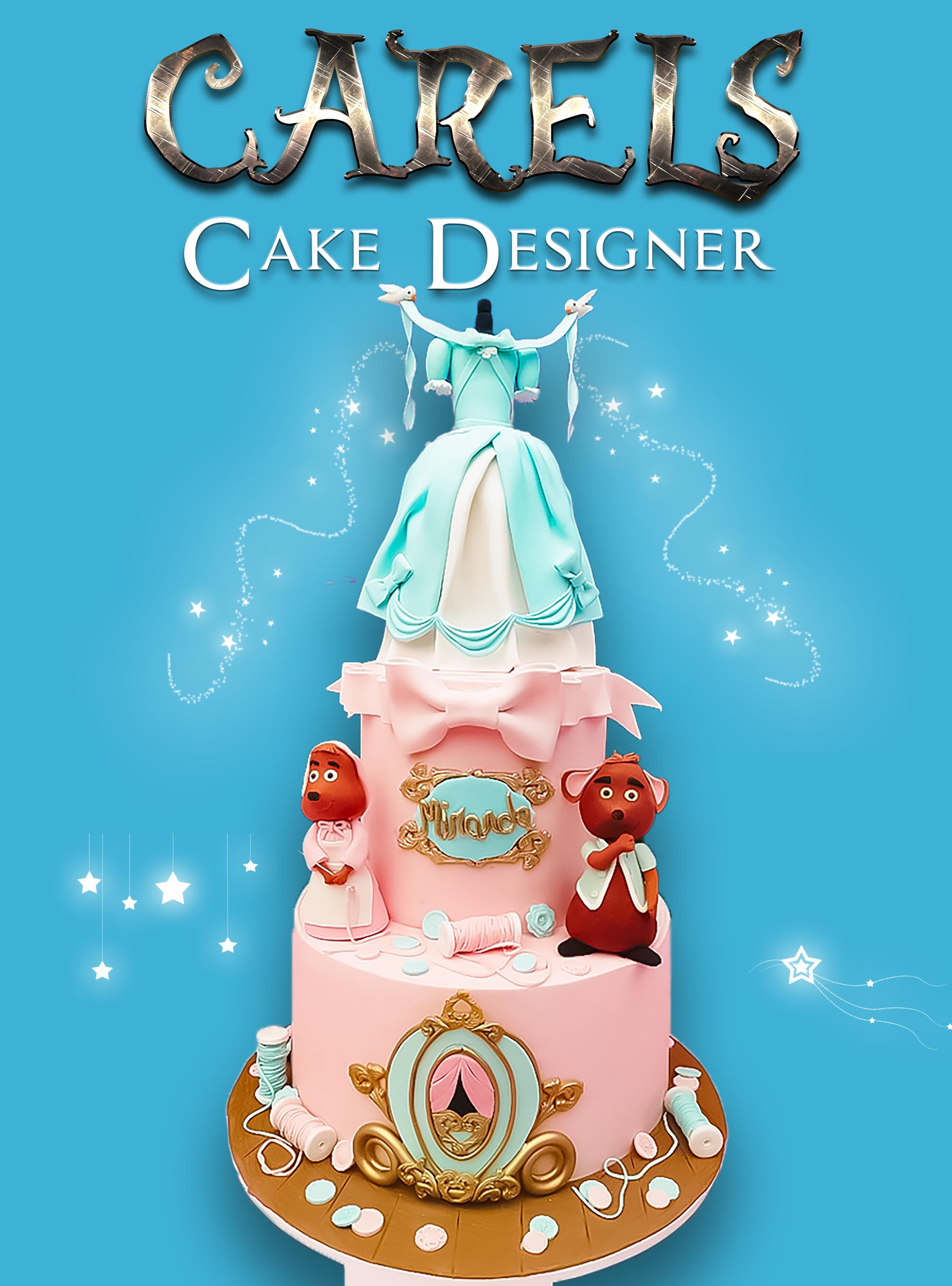 Pasateles para niños, pasteles infantiles, 
Pastel Cenicienta,
Pastel princesa